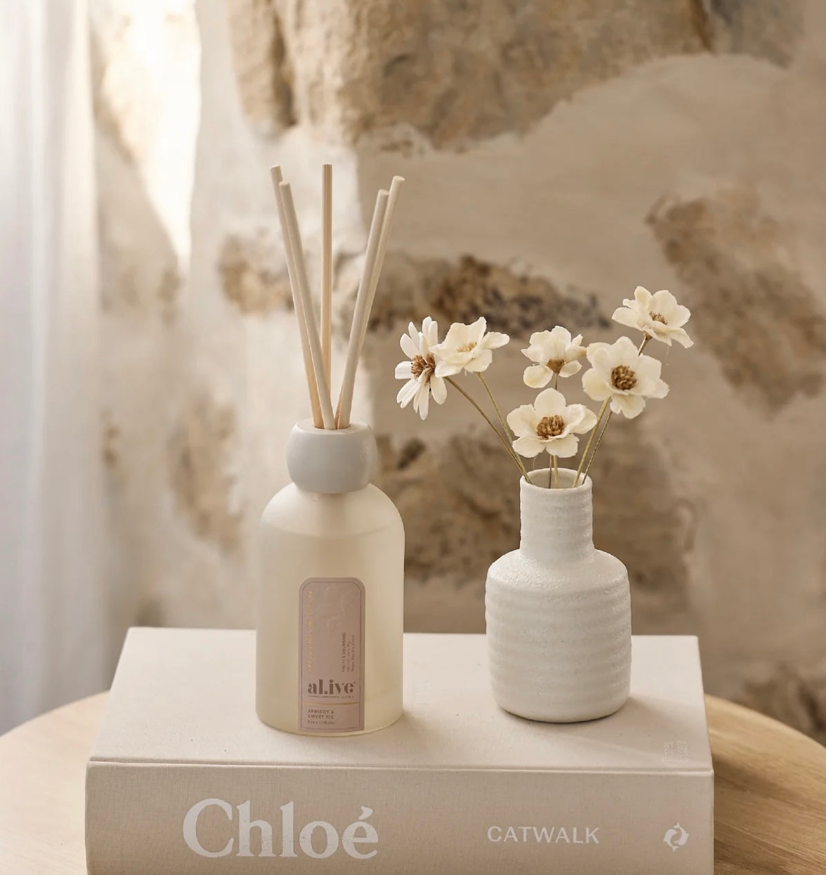 Al.ive Reed Diffuser Apricot and Sweet Fig