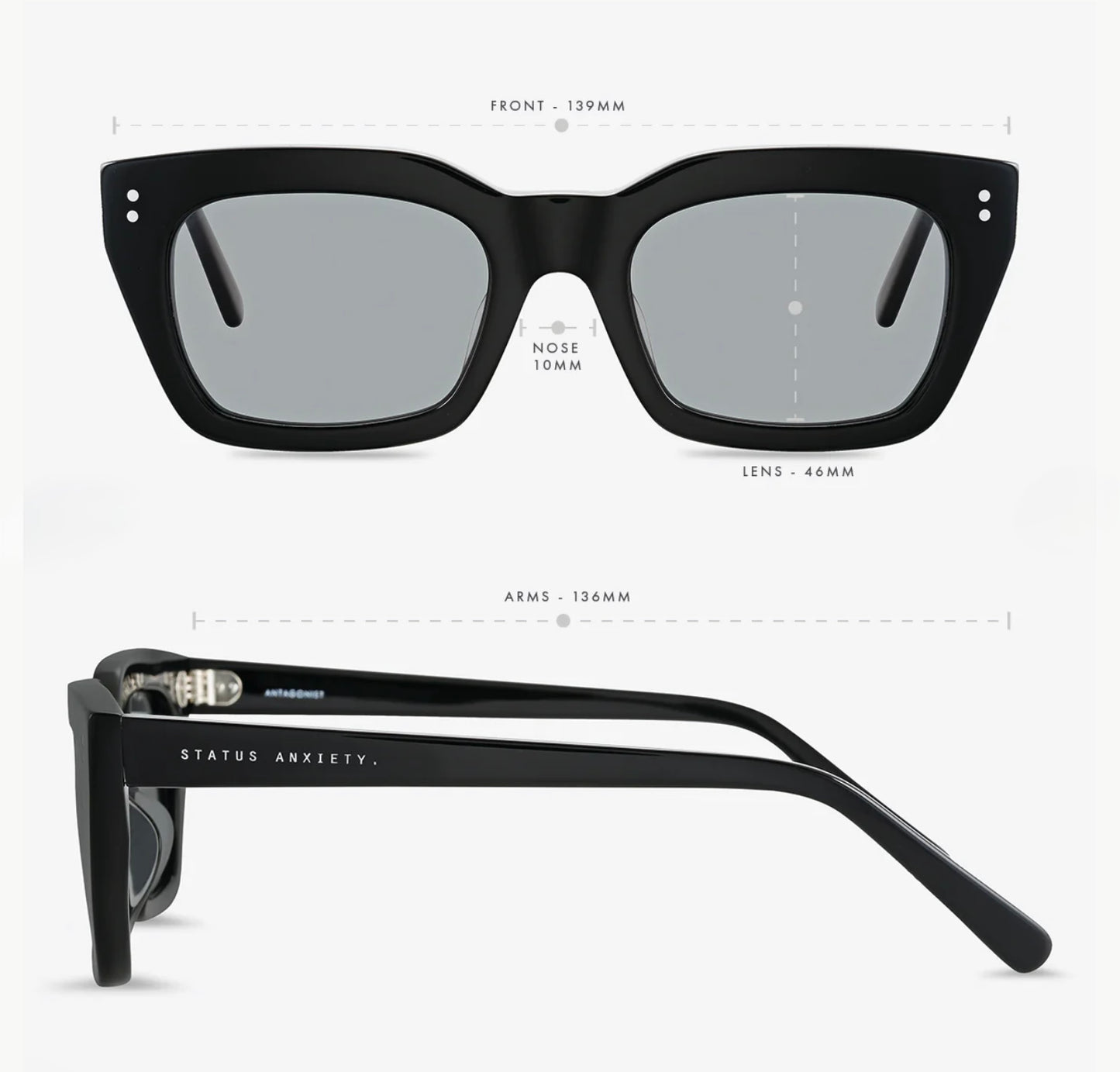 Status Anxiety Sunglasses Antagonist Black