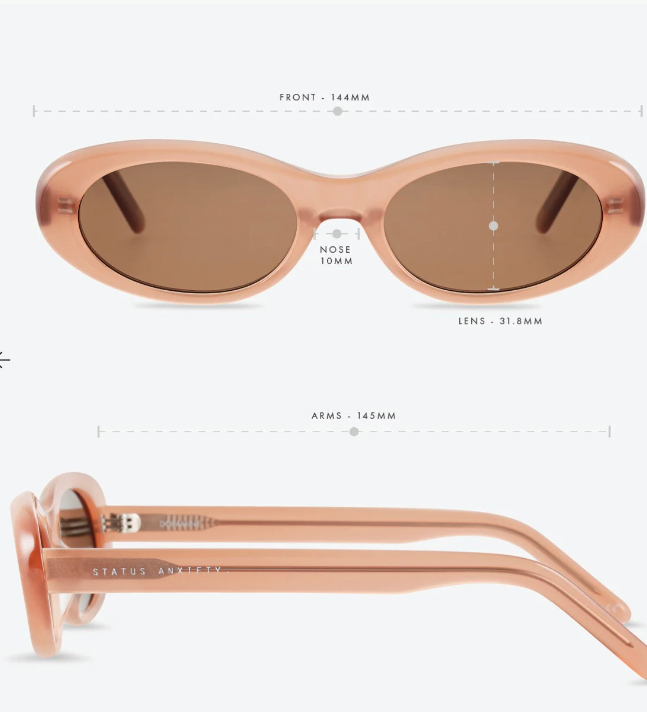 Status Anxiety Sunglasses Dopamine Rose