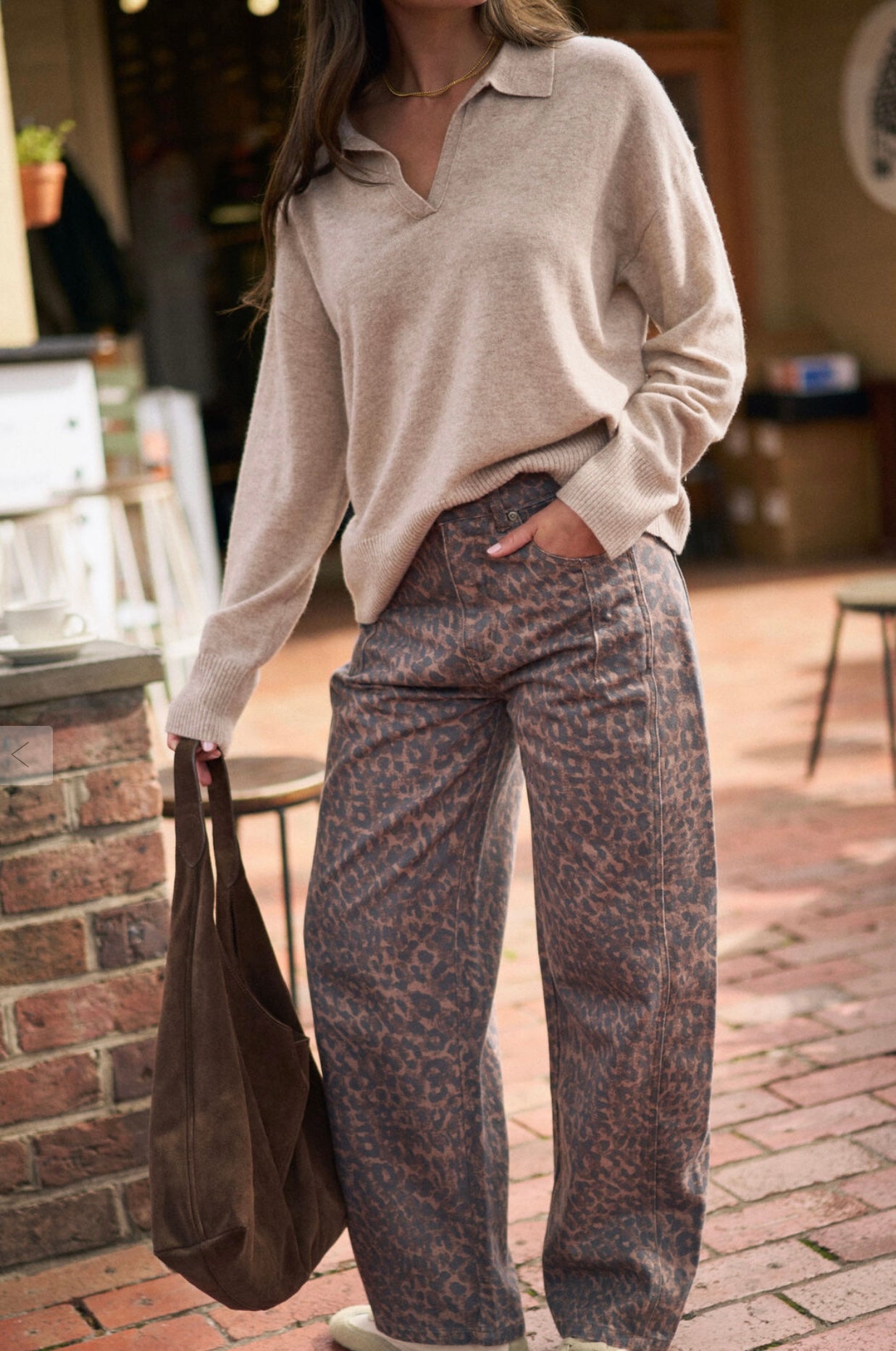 Ceres Life Harper Barrel leg jeans