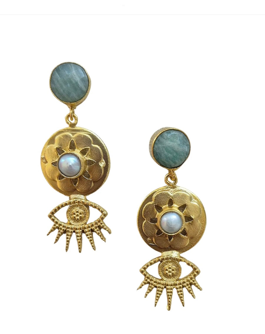 Gemstone earrings