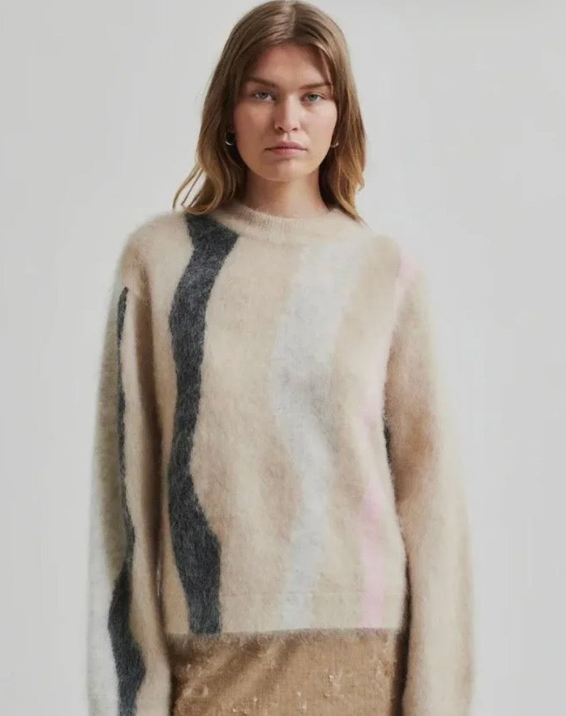 Second Female Marbel O-Neck Knit