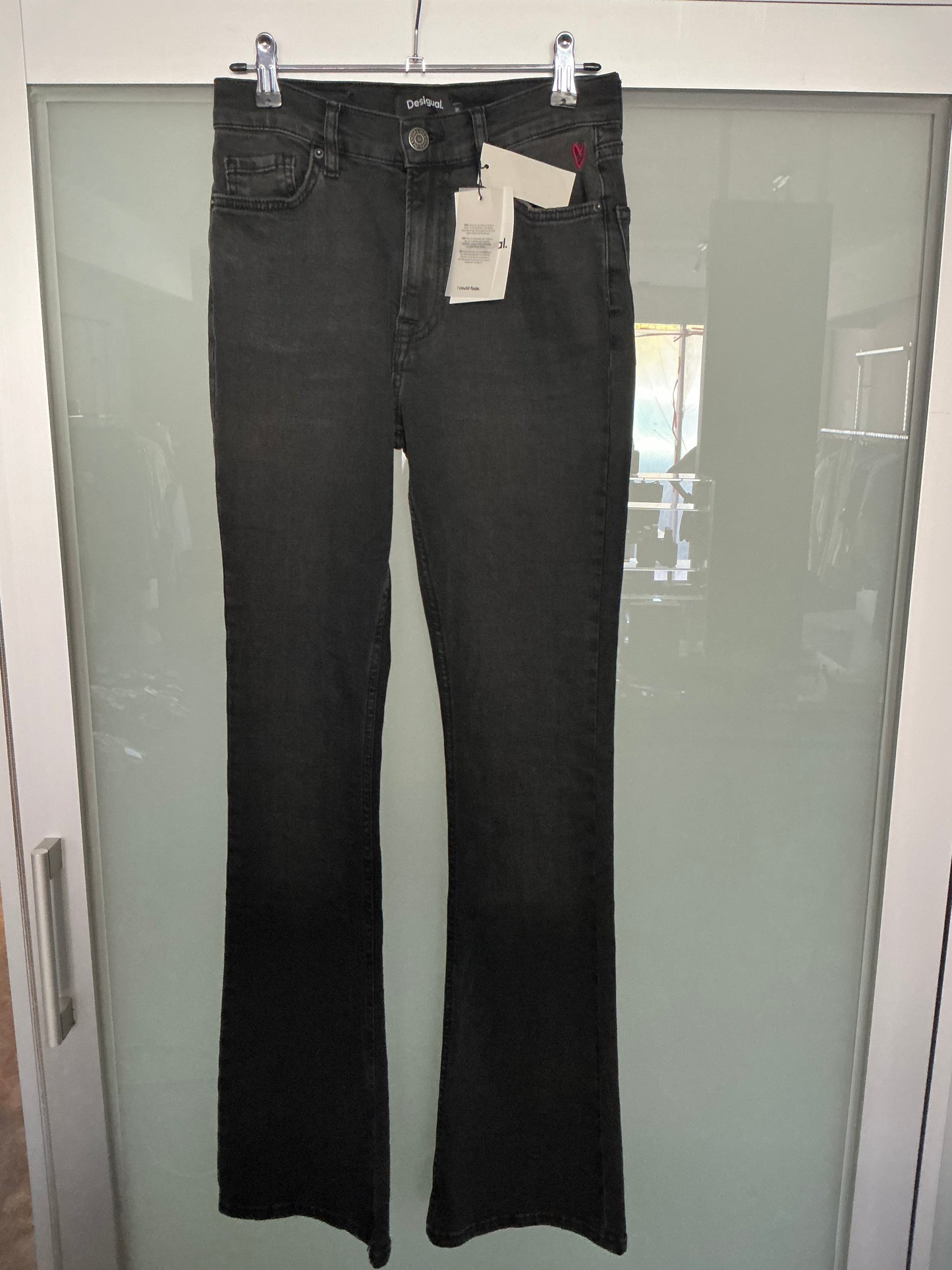 Desigual Flare Jean black wash