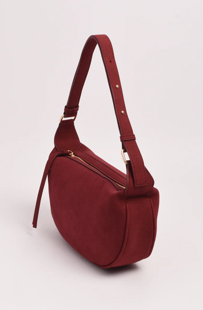 Noah mini faux suede handbag
