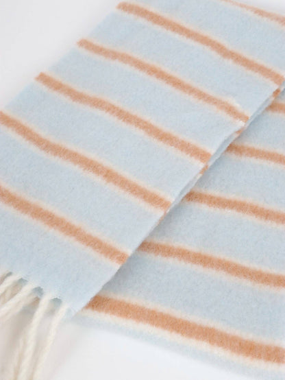 Cloud Stripe Fluffy Scarf