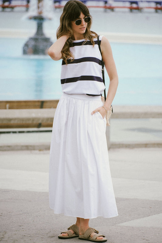 Florence Maxi Skirt White