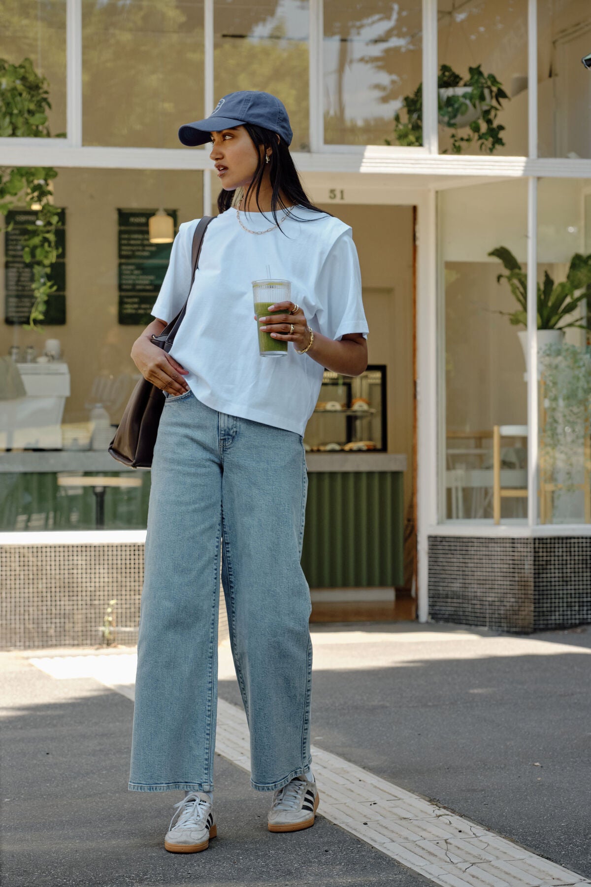 Evie Wide Leg Jean Mid Vintage Blue