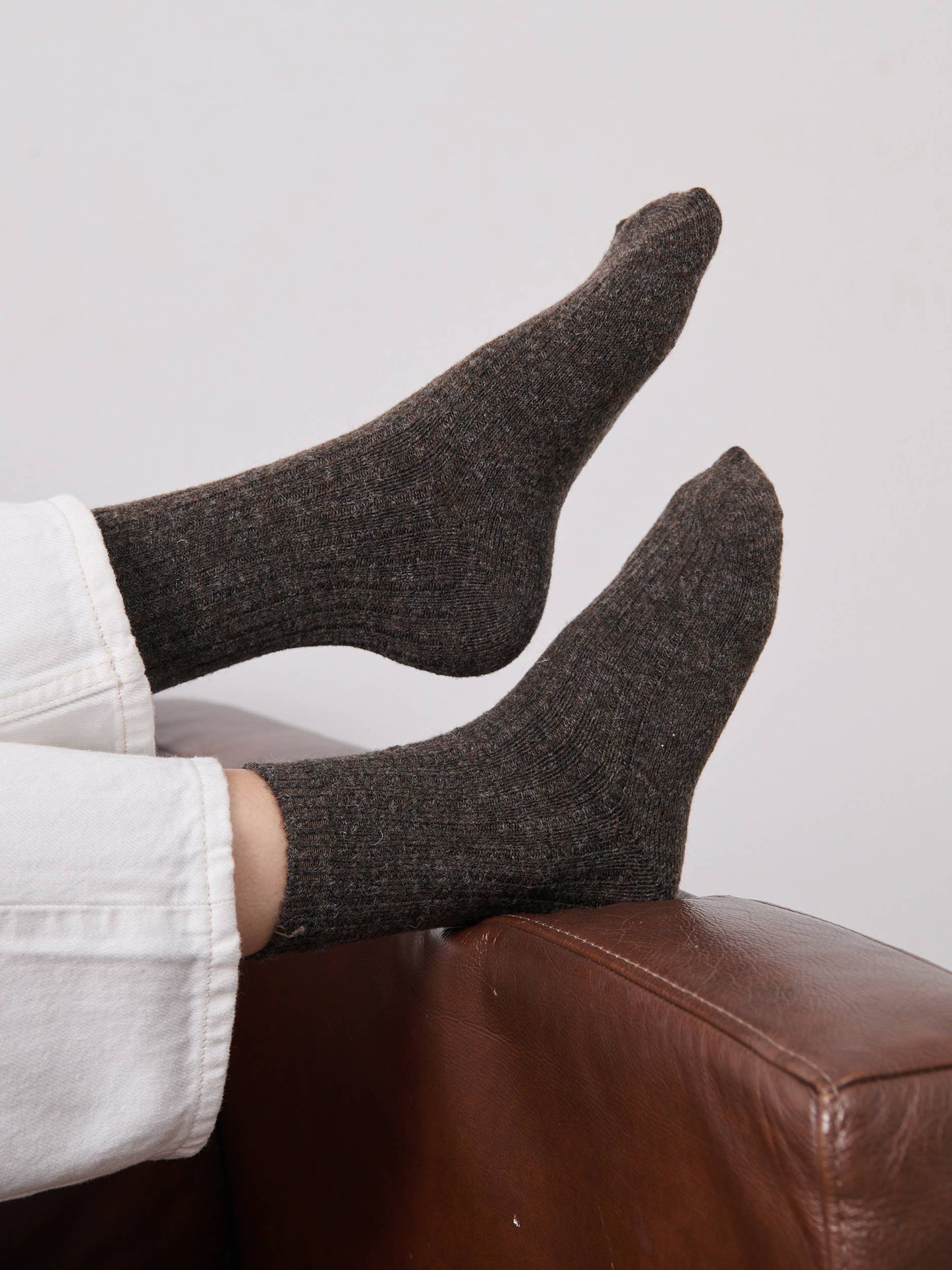 Angels Rib Wool Blend Socks (3col)