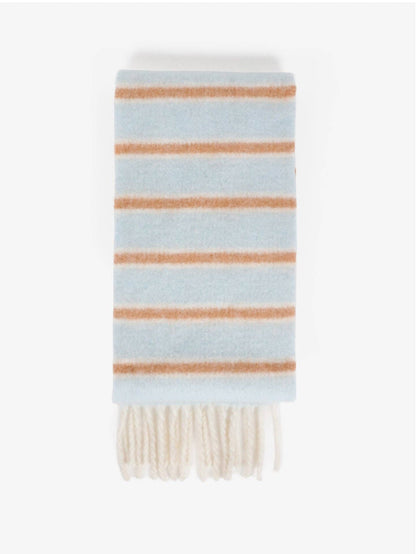 Cloud Stripe Fluffy Scarf