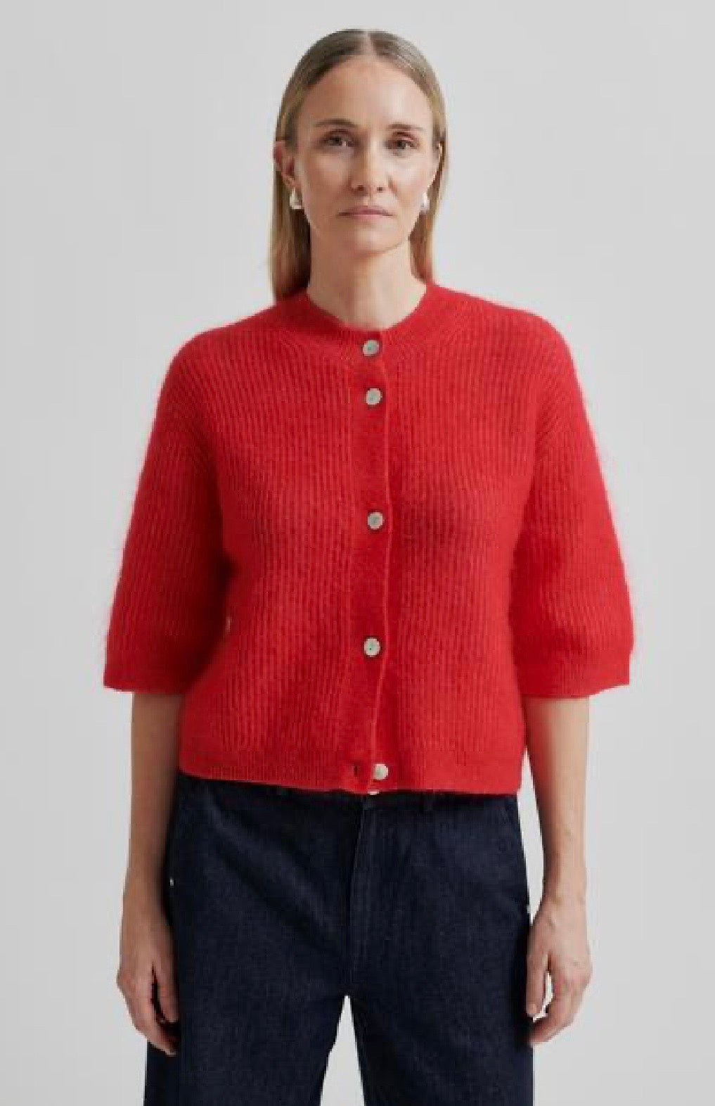 Andrea Knit rib Cardigan