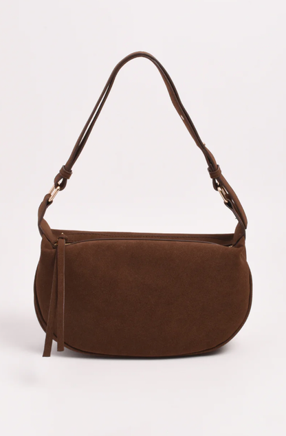 Noah mini faux suede handbag