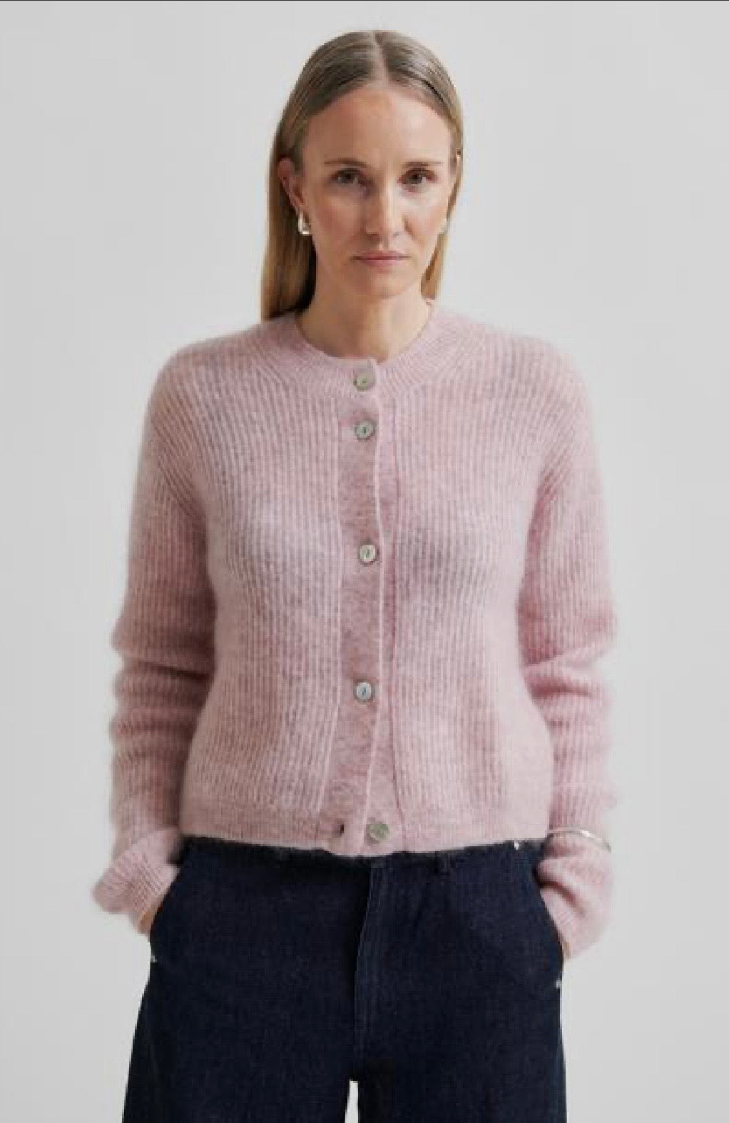 Andrea Rib Knit Cardigan