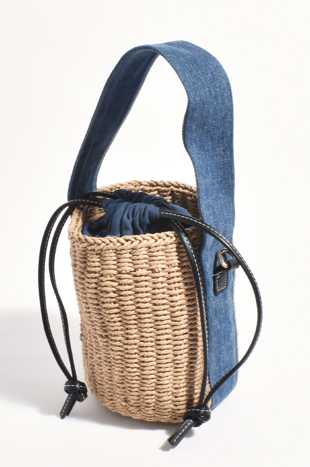 Alexa Denim Weave Mini Basket