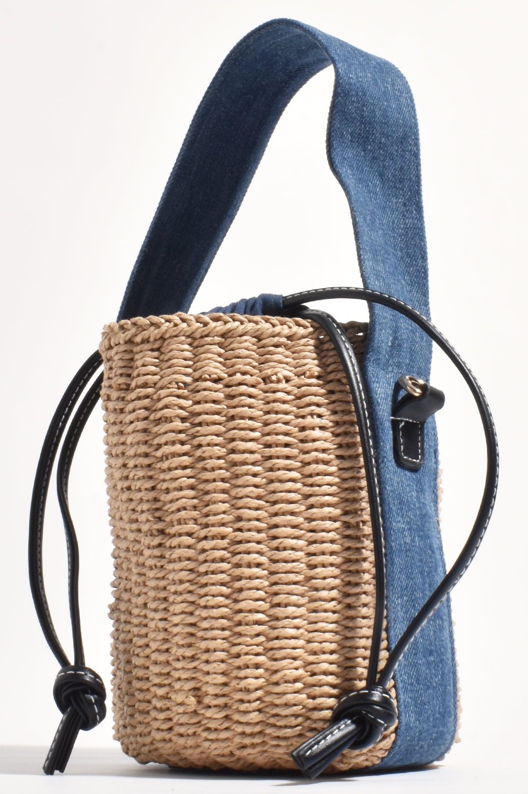 Alexa Denim Weave Mini Basket