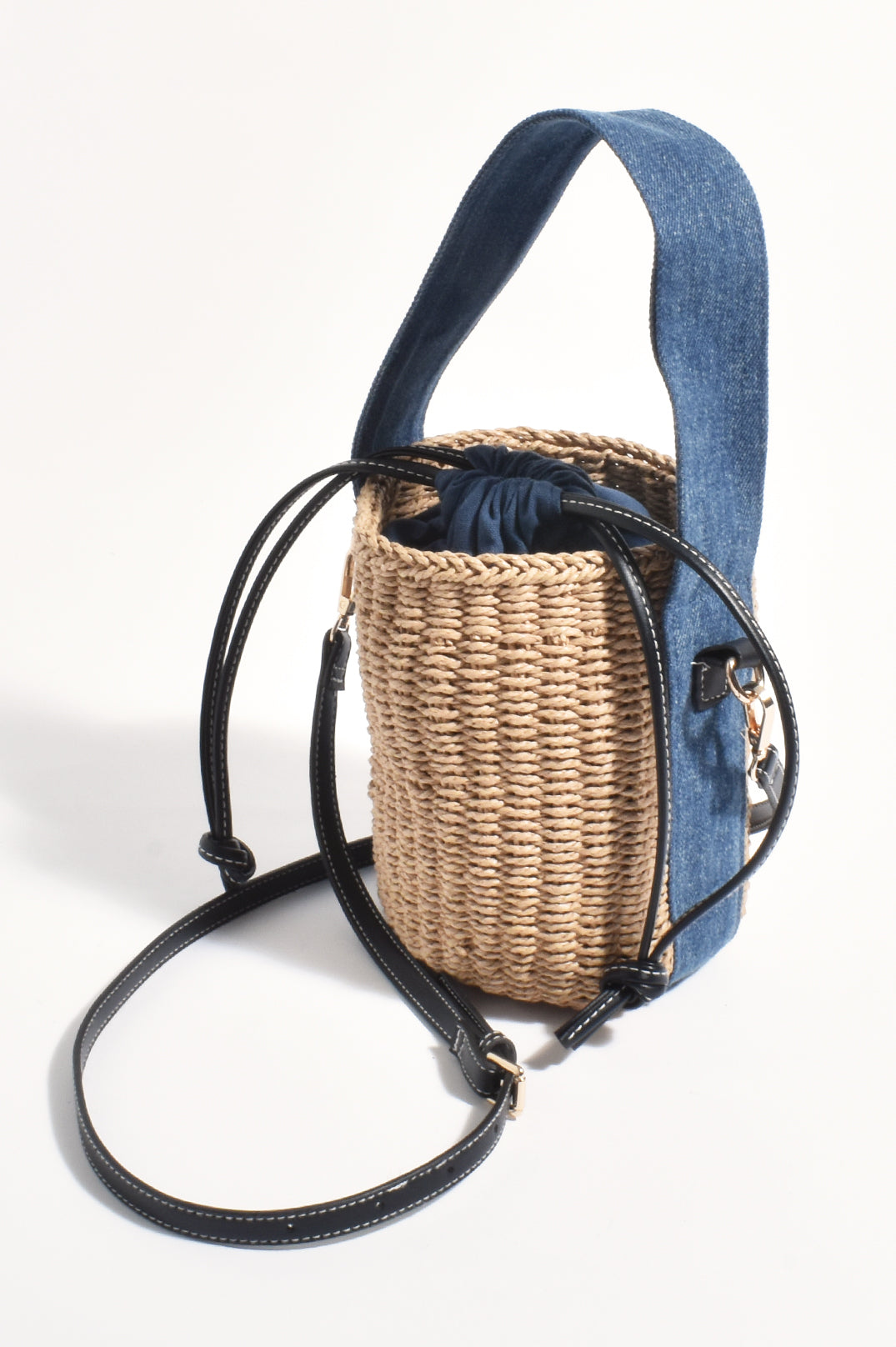 Alexa Denim Weave Mini Basket