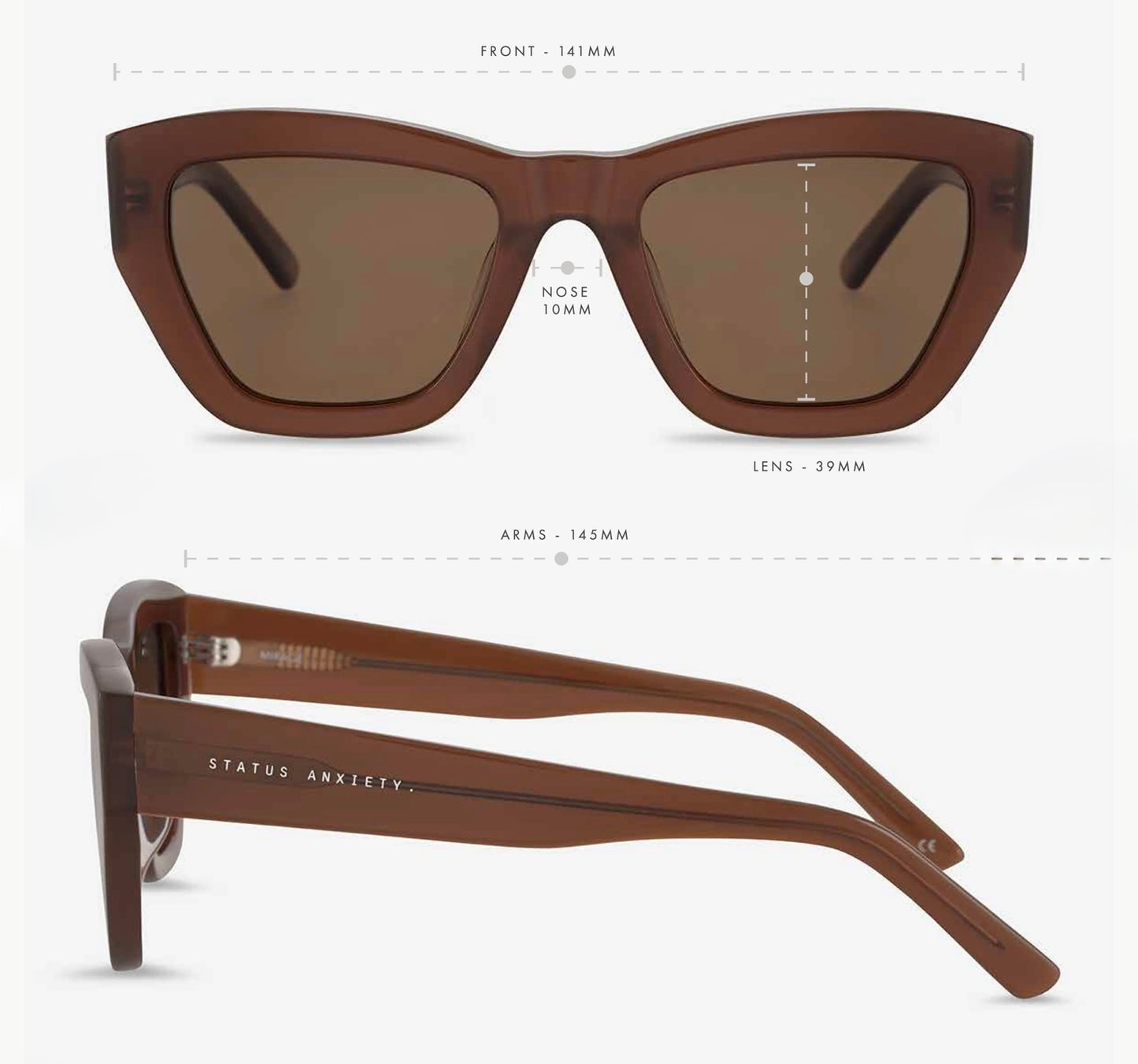 Status Anxiety Mirage Sunglasses Brown