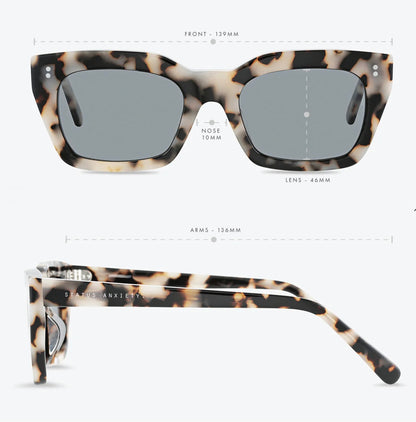 Status Anxiety Sunglasses Antagonist White Tort