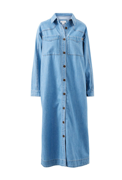 Ceres Life Rae long sleeve denim dress