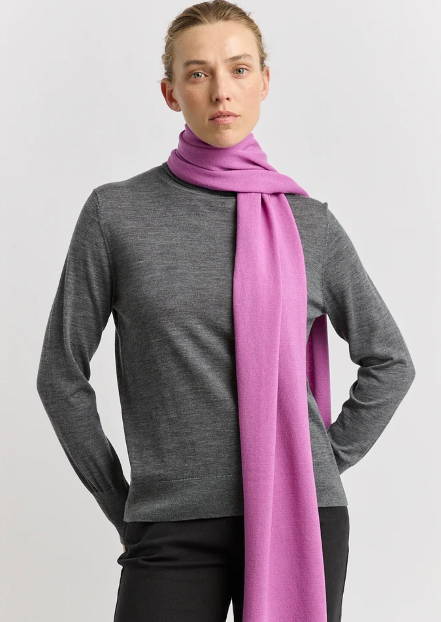 Toorallie Fine Merino Wool Scarf Ultraviolet