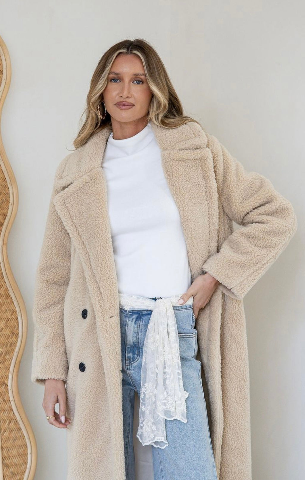 Chalet Longline Teddy Coat