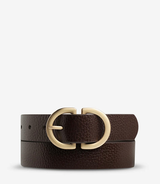 Status Anxiety In Reverse Belt choc/gold