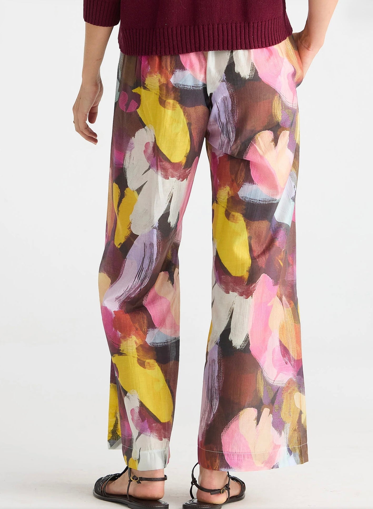 Zaket & Plover Wide Leg Sunset Pants