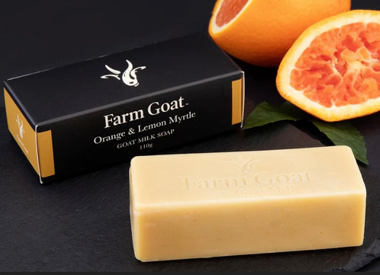 Farm Goat orange and lemon Myrtle goat milk soap