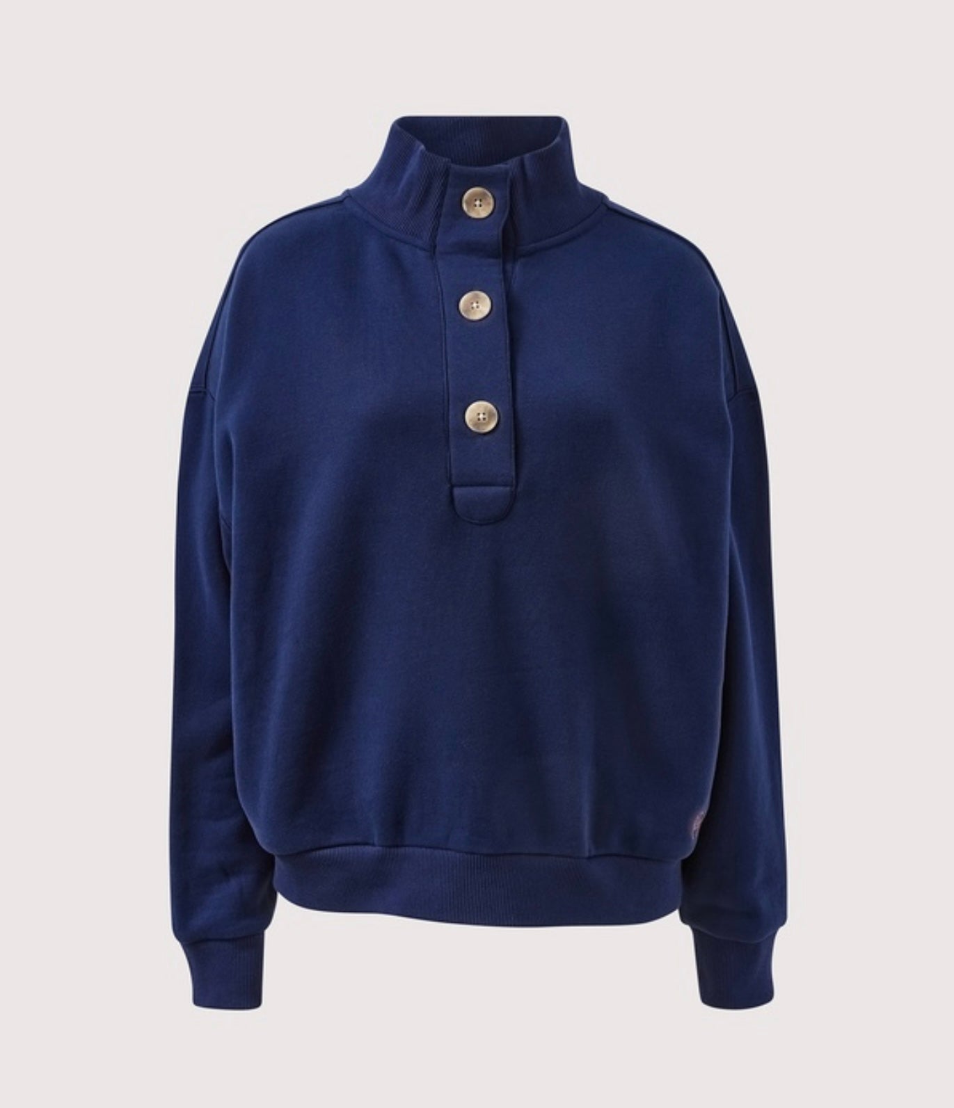 Marli button sweat Navy