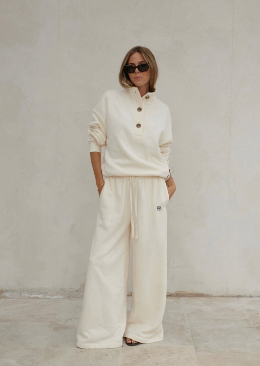 Ivy Wide Leg Trackpant marshmallow