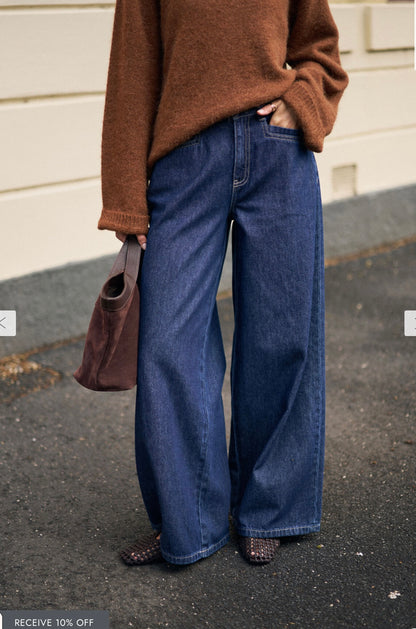 Ceres life Reese wide leg jean