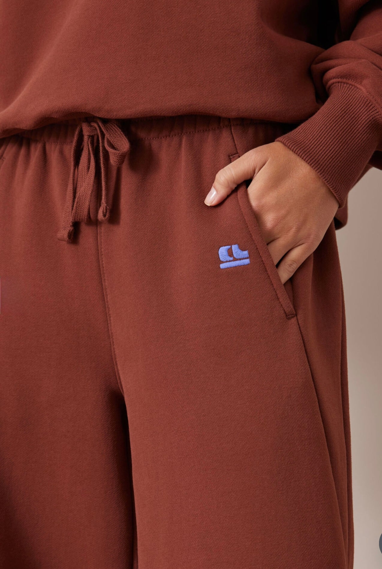 Elise Barrel Trackpant Burnt Toffee