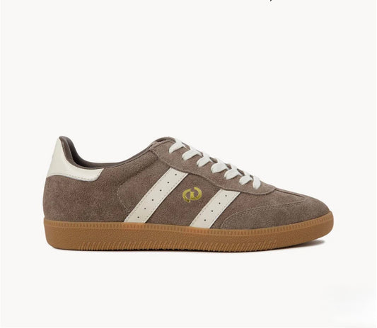 Goodsole 2001 Parallel Walnut brown suede Ivory leather