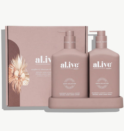 Al.ive Hand Wash and Body Lotion Duo Raspberry Blossom and Juniper