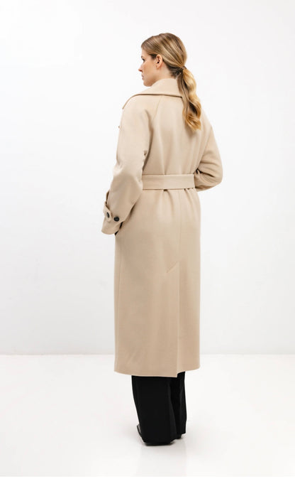 In Avati Double Breasted Wool Coat