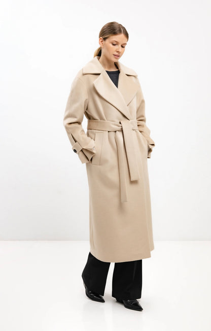 In Avati Double Breasted Wool Coat