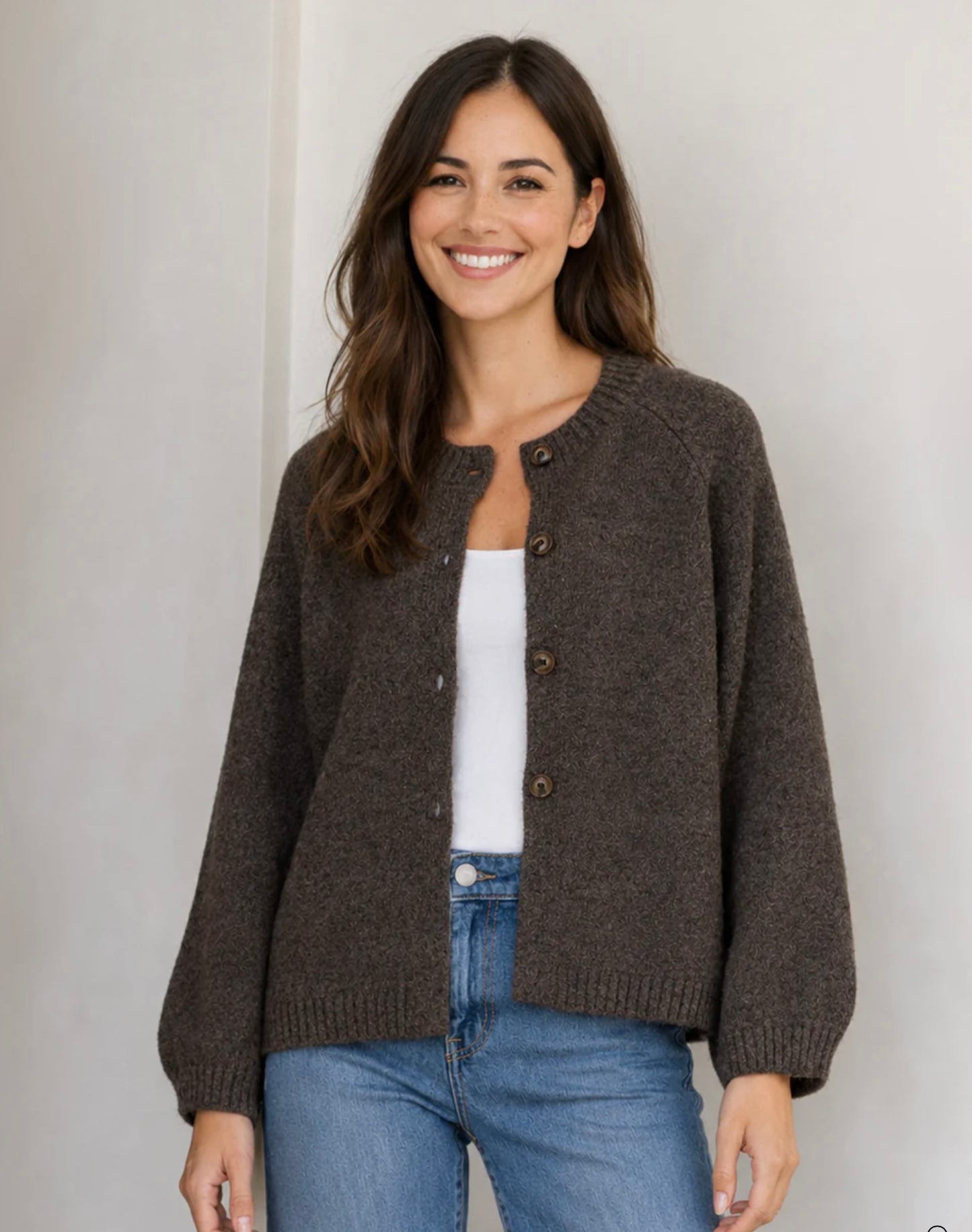 Lennox Cardigan - Chocolate