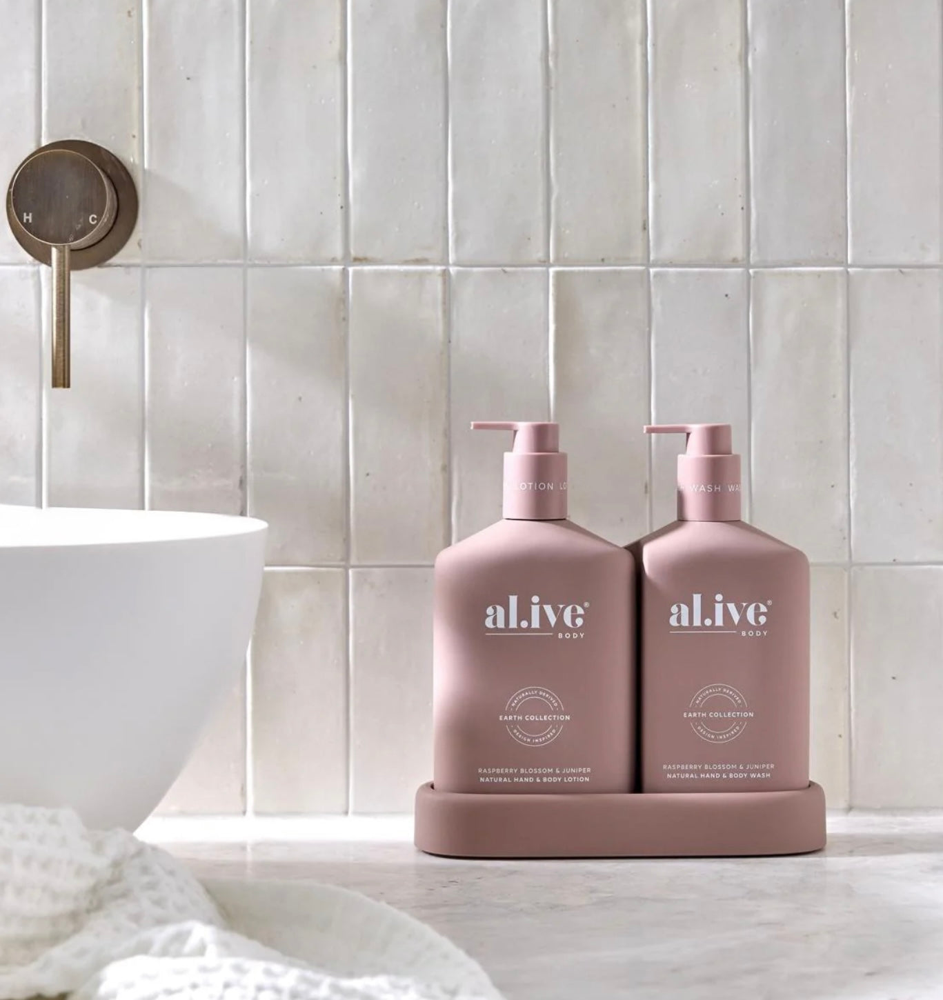 Al.ive Hand Wash and Body Lotion Duo Raspberry Blossom and Juniper