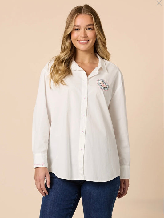 Sweetheart white shirt