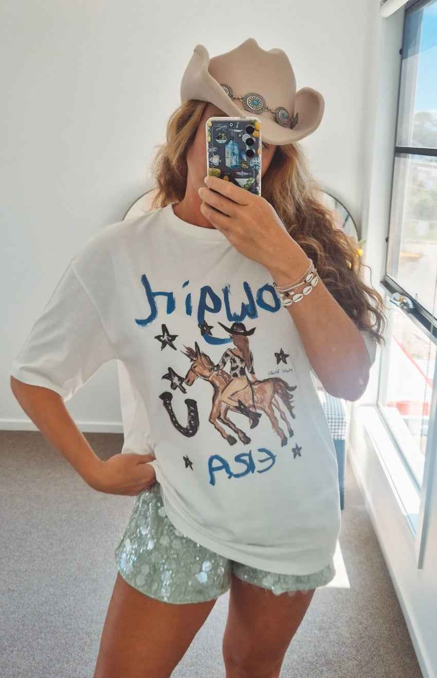 Cowgirl Era hand painted tee