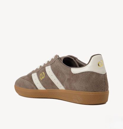 Goodsole 2001 Parallel Walnut brown suede Ivory leather