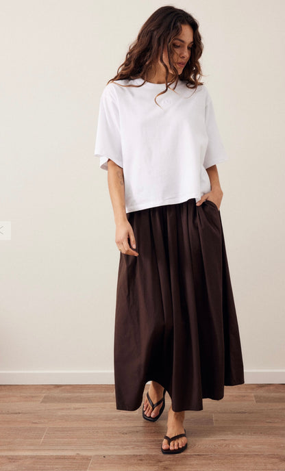 Ceres Life Florence Maxi Skirt Chocolate