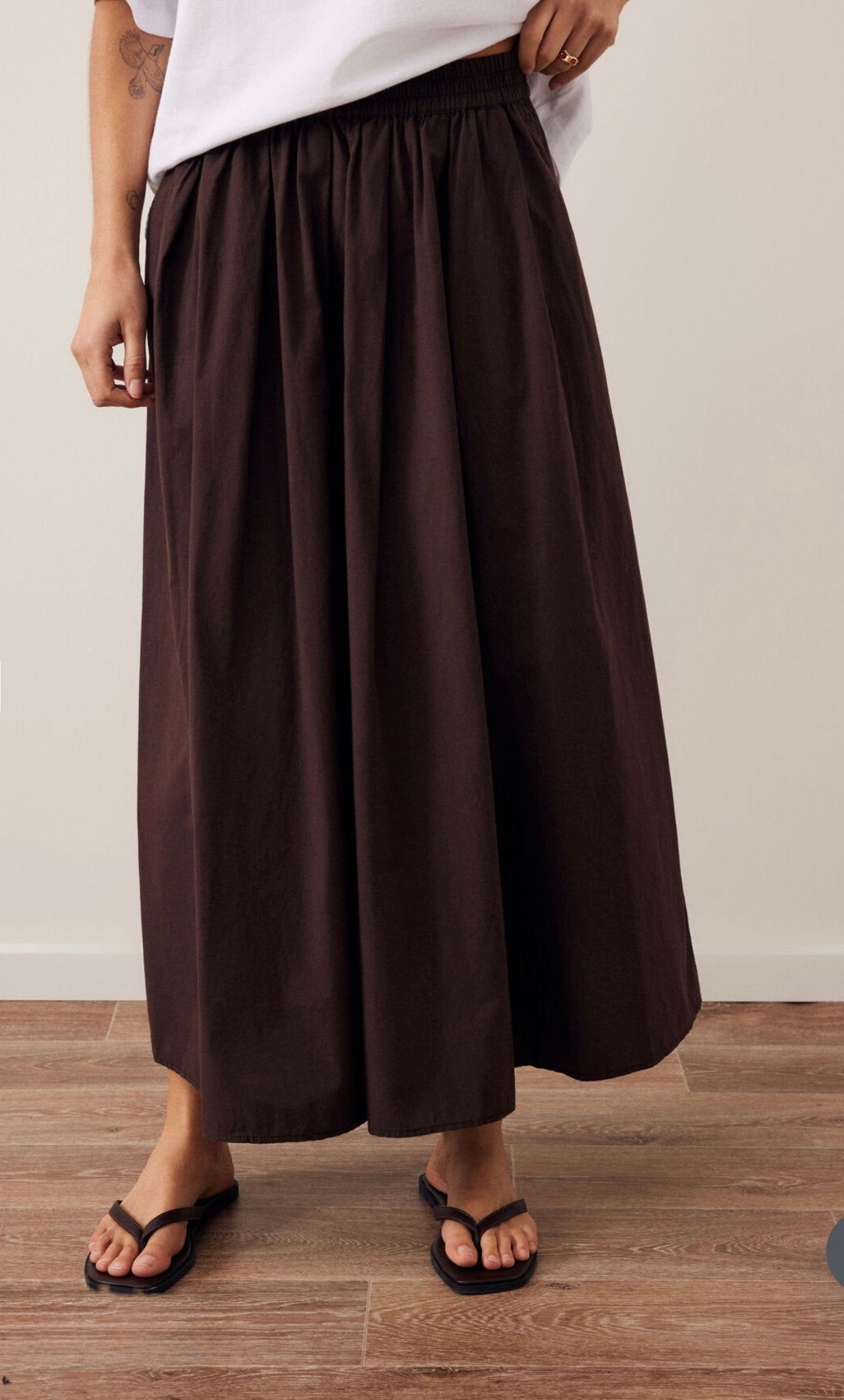 Ceres Life Florence Maxi Skirt Chocolate