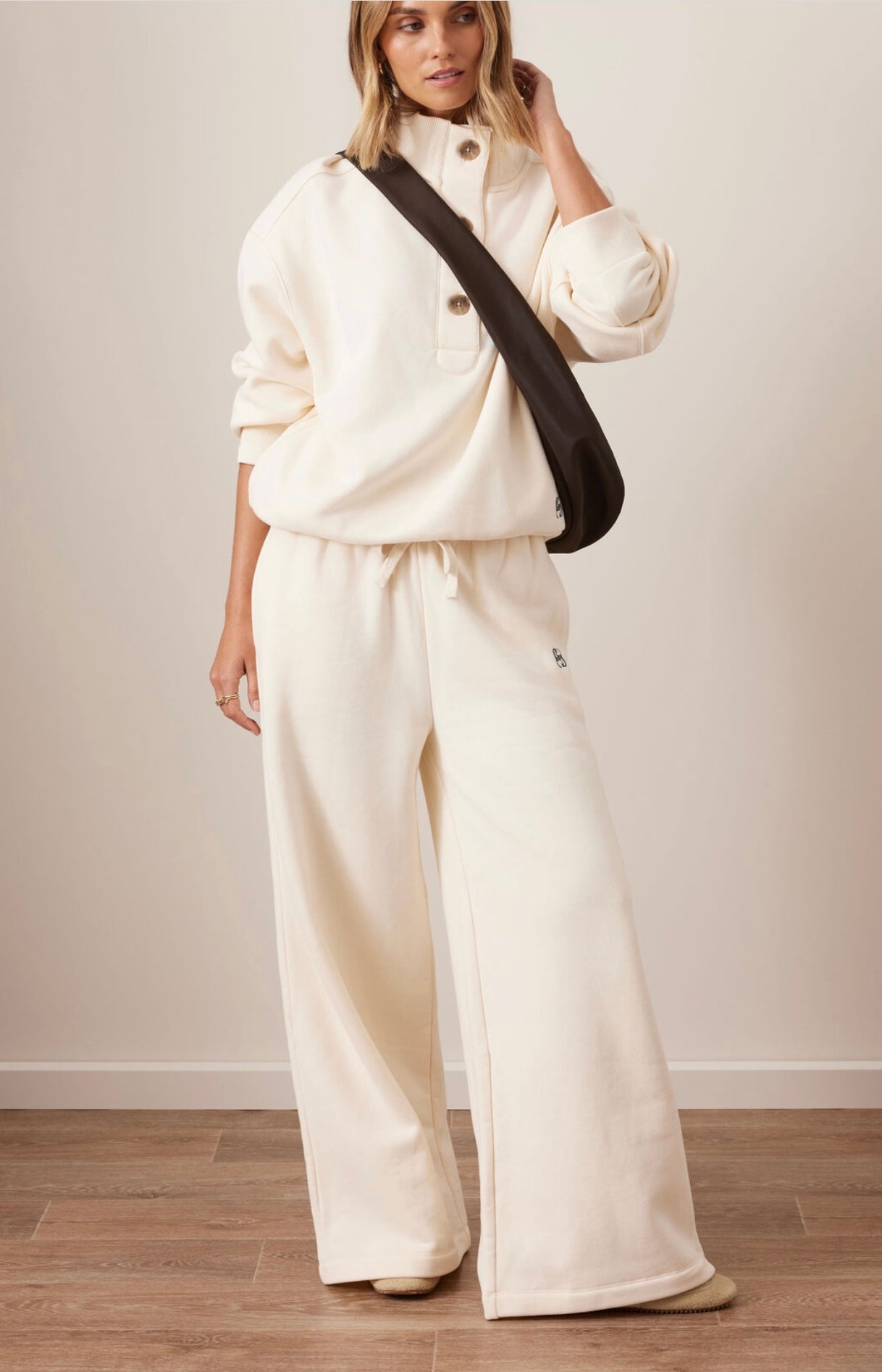 Ivy Wide Leg Trackpant marshmallow