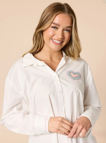 Sweetheart white shirt