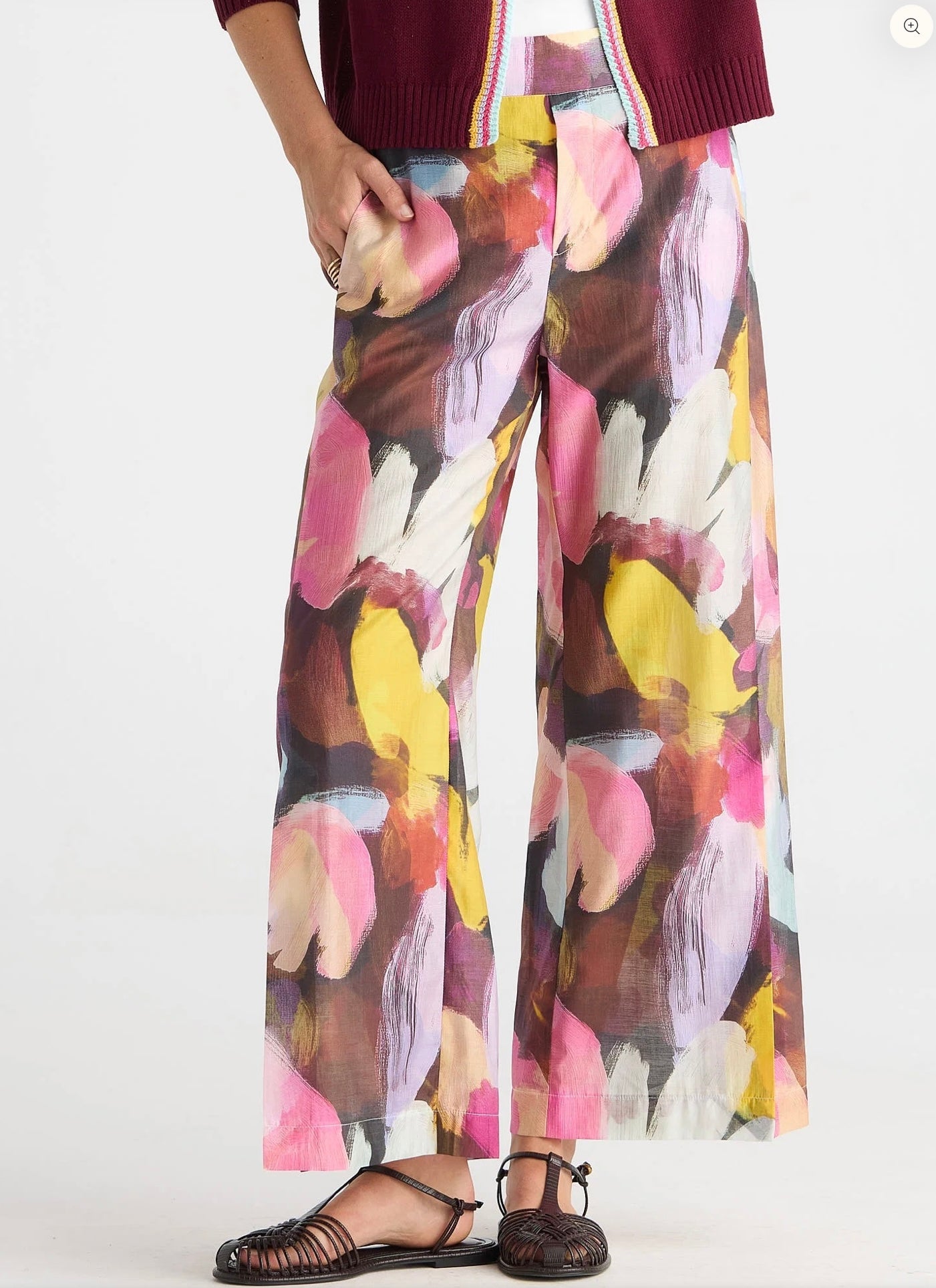 Zaket & Plover Wide Leg Sunset Pants