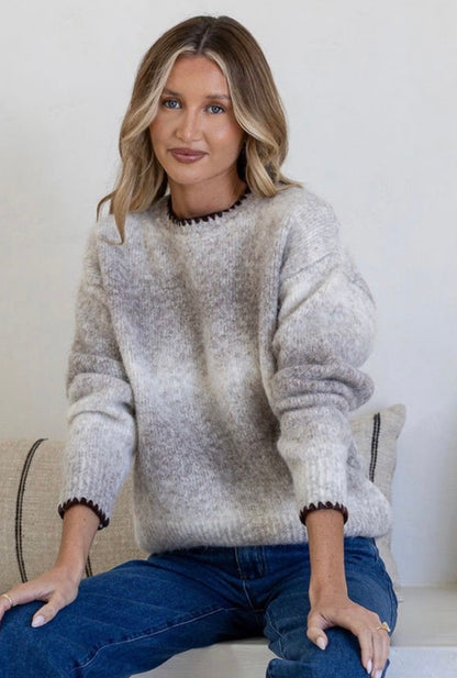 Ombré knit - Latte