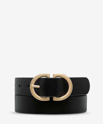 Status Anxiety In Reverse Belt black/gold