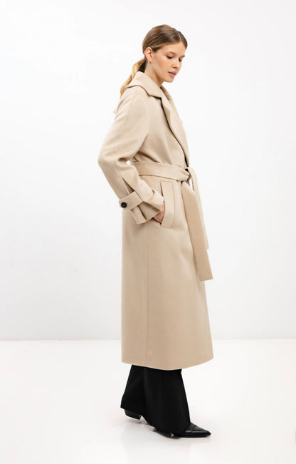 In Avati Double Breasted Wool Coat