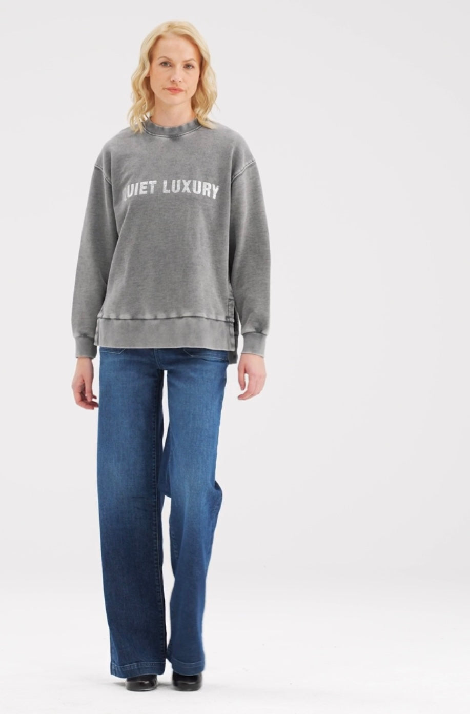 Quiet Luxury Cloud Venus Sweater - Grey