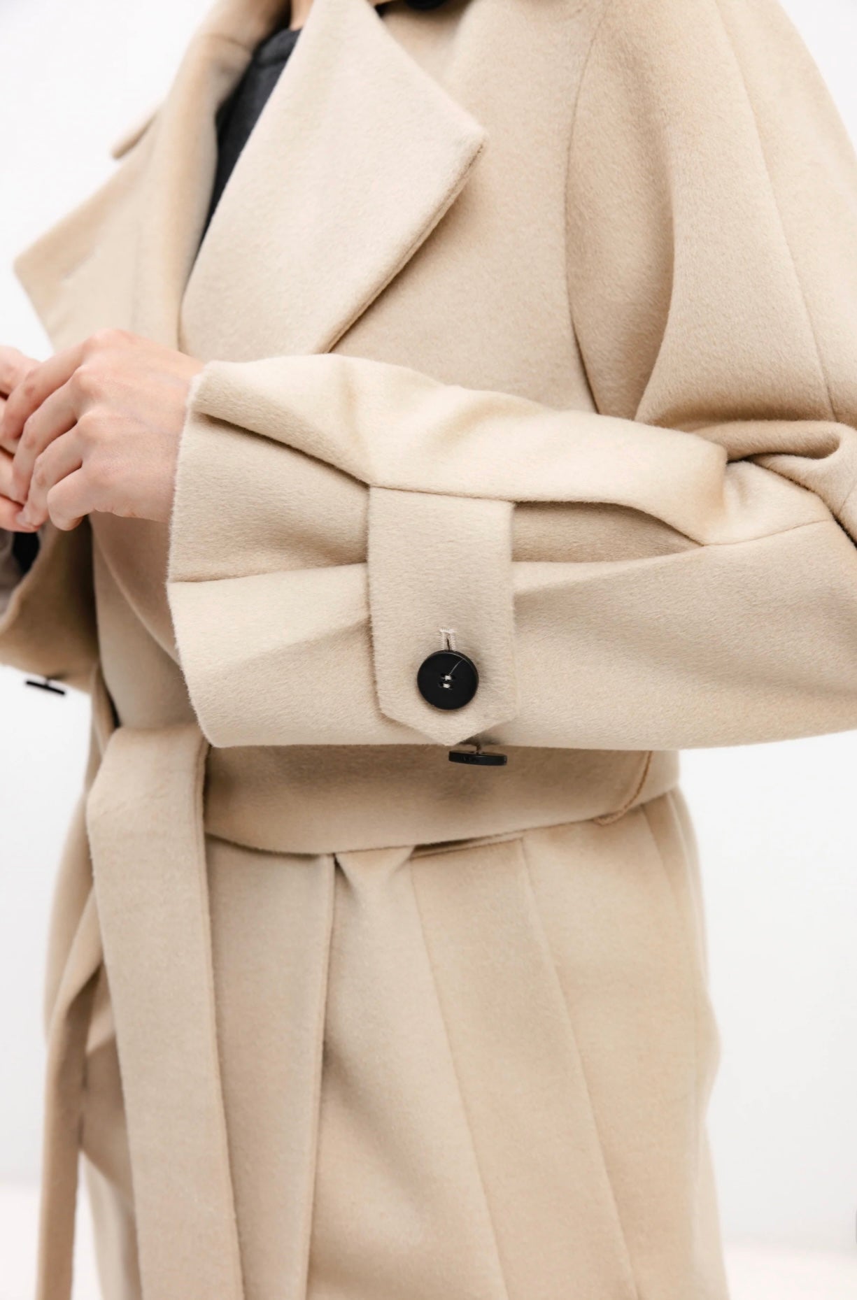 In Avati Double Breasted Wool Coat